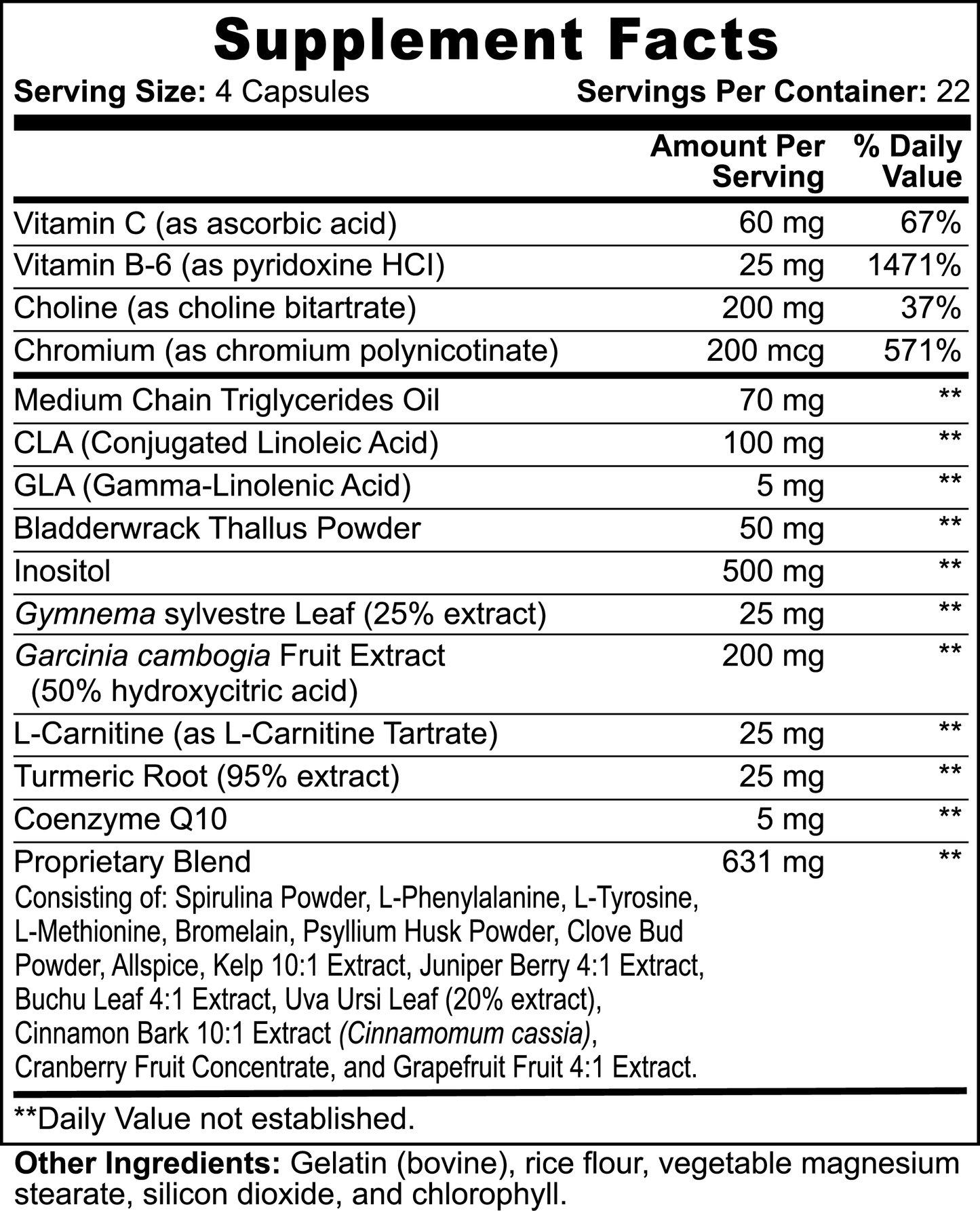 UN-BIG Appetite Suppressant Capsules